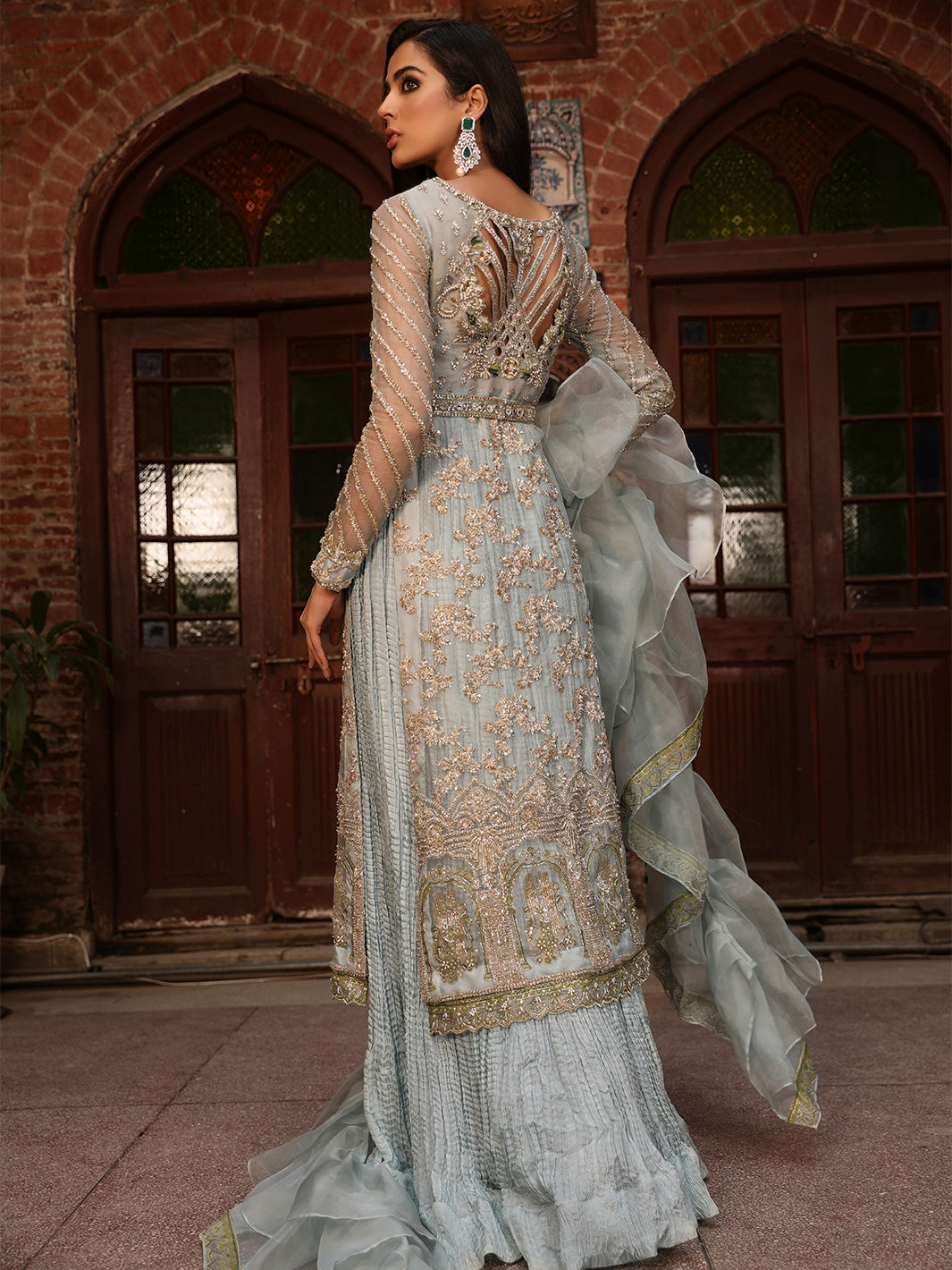 Ruffled Dupatta