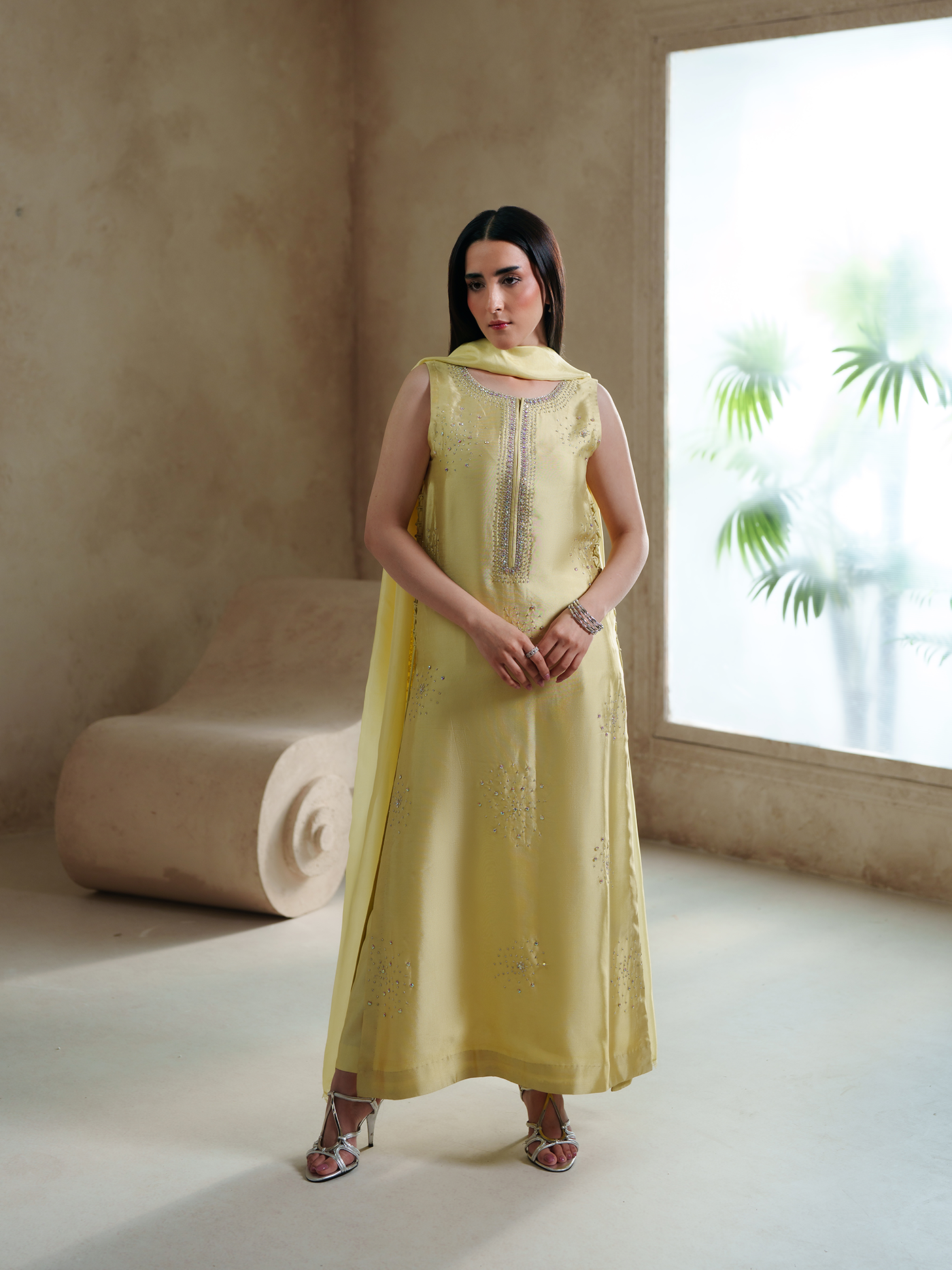 Buttercup Sheesha Silk Three Piece