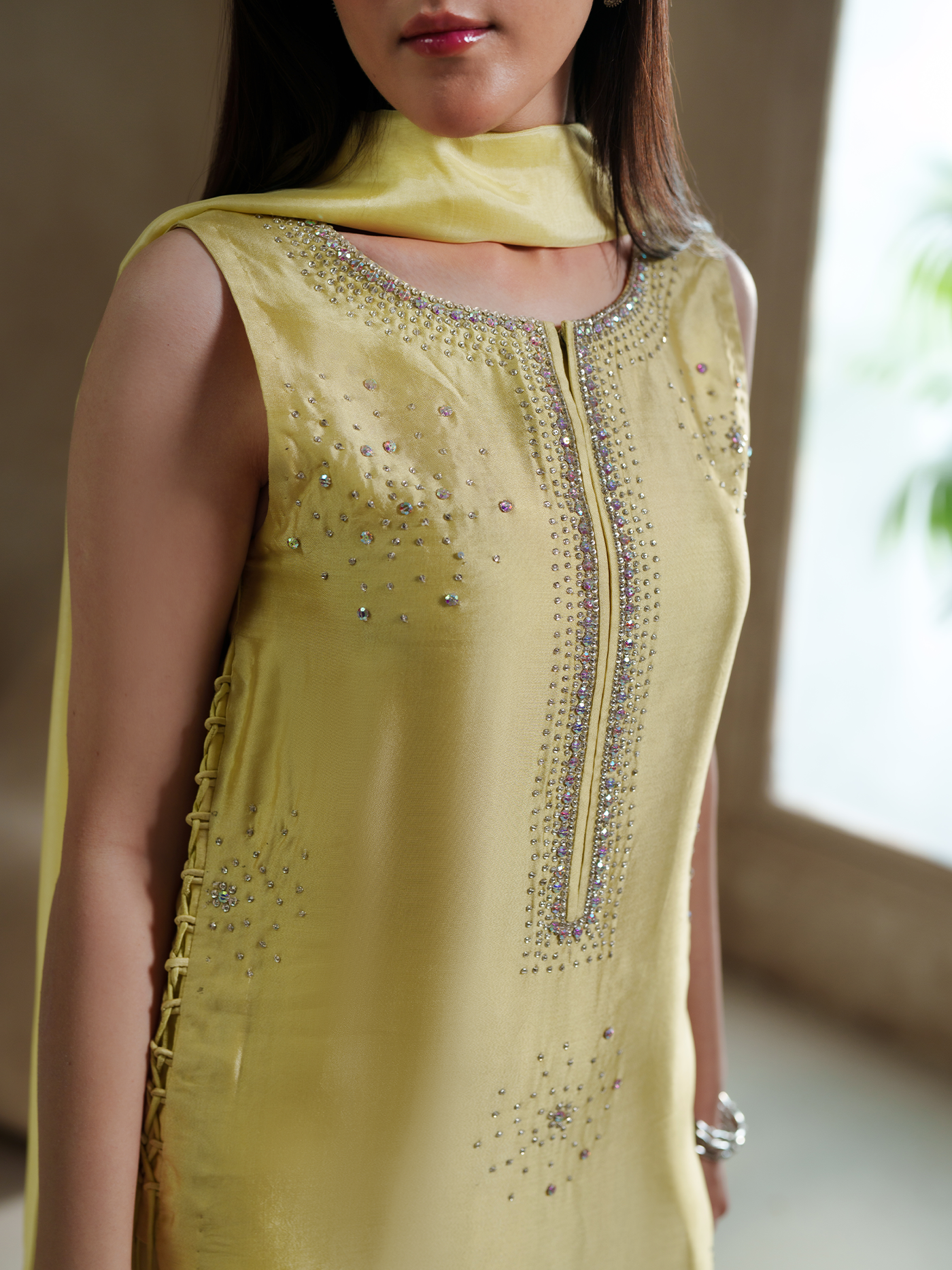 Buttercup Sheesha Silk Three Piece