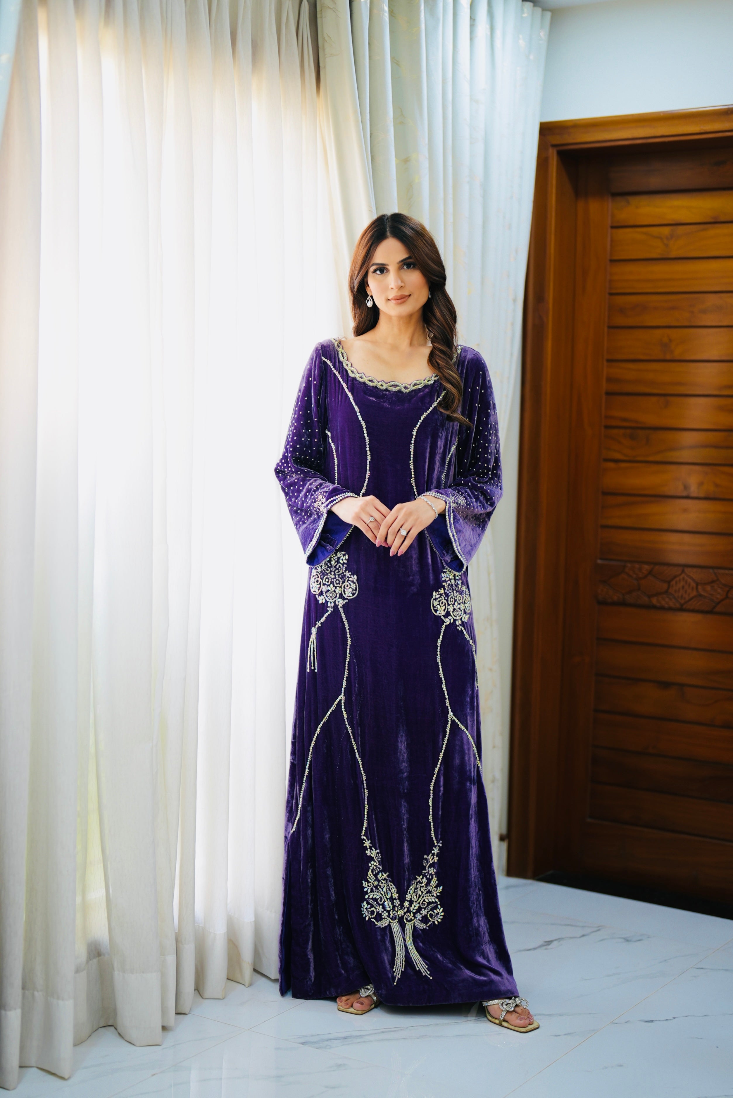 Deep Purple Kaftan