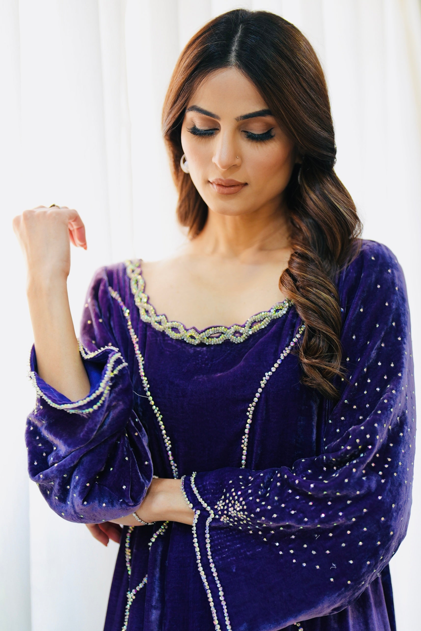 Deep Purple Kaftan