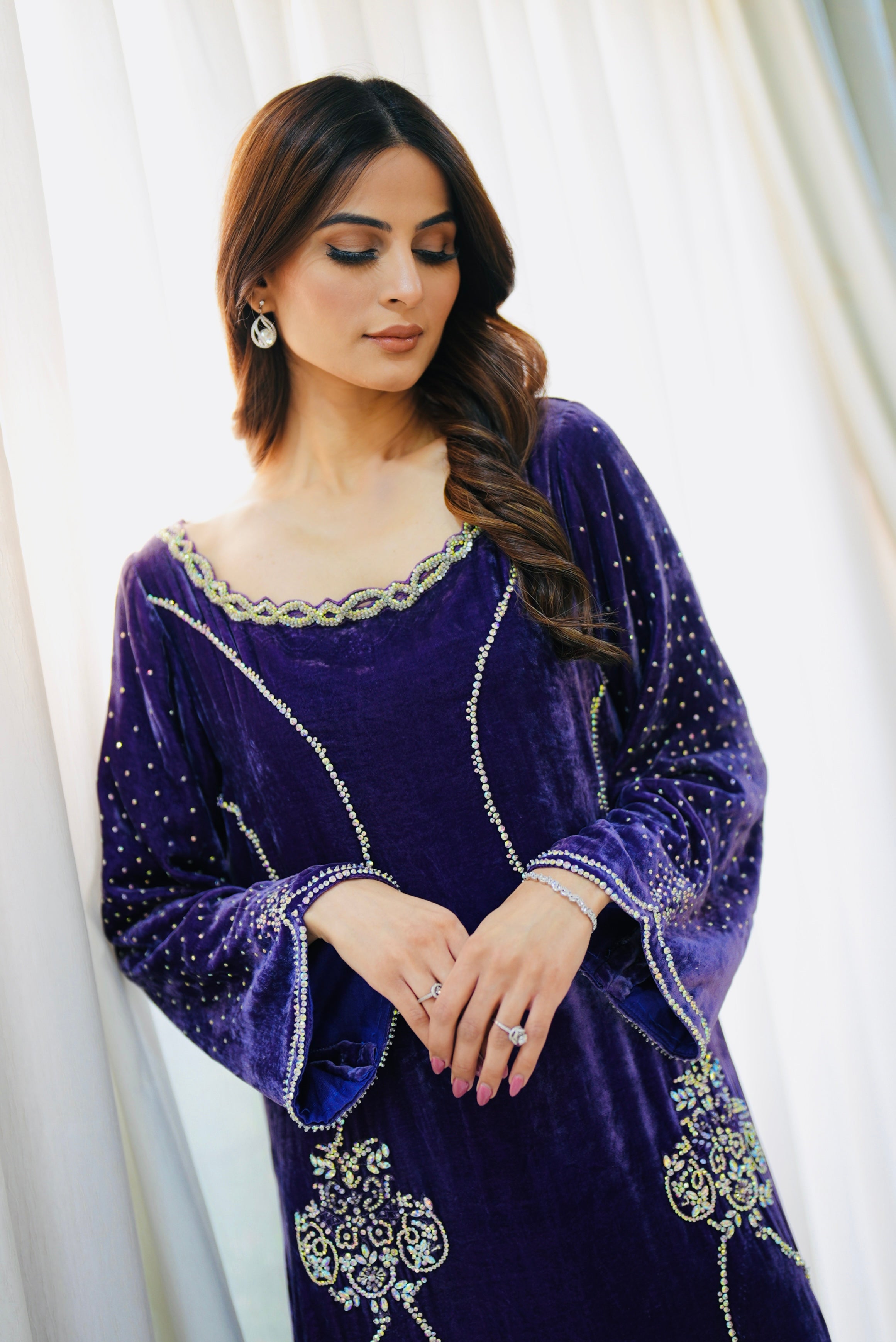 Deep Purple Kaftan