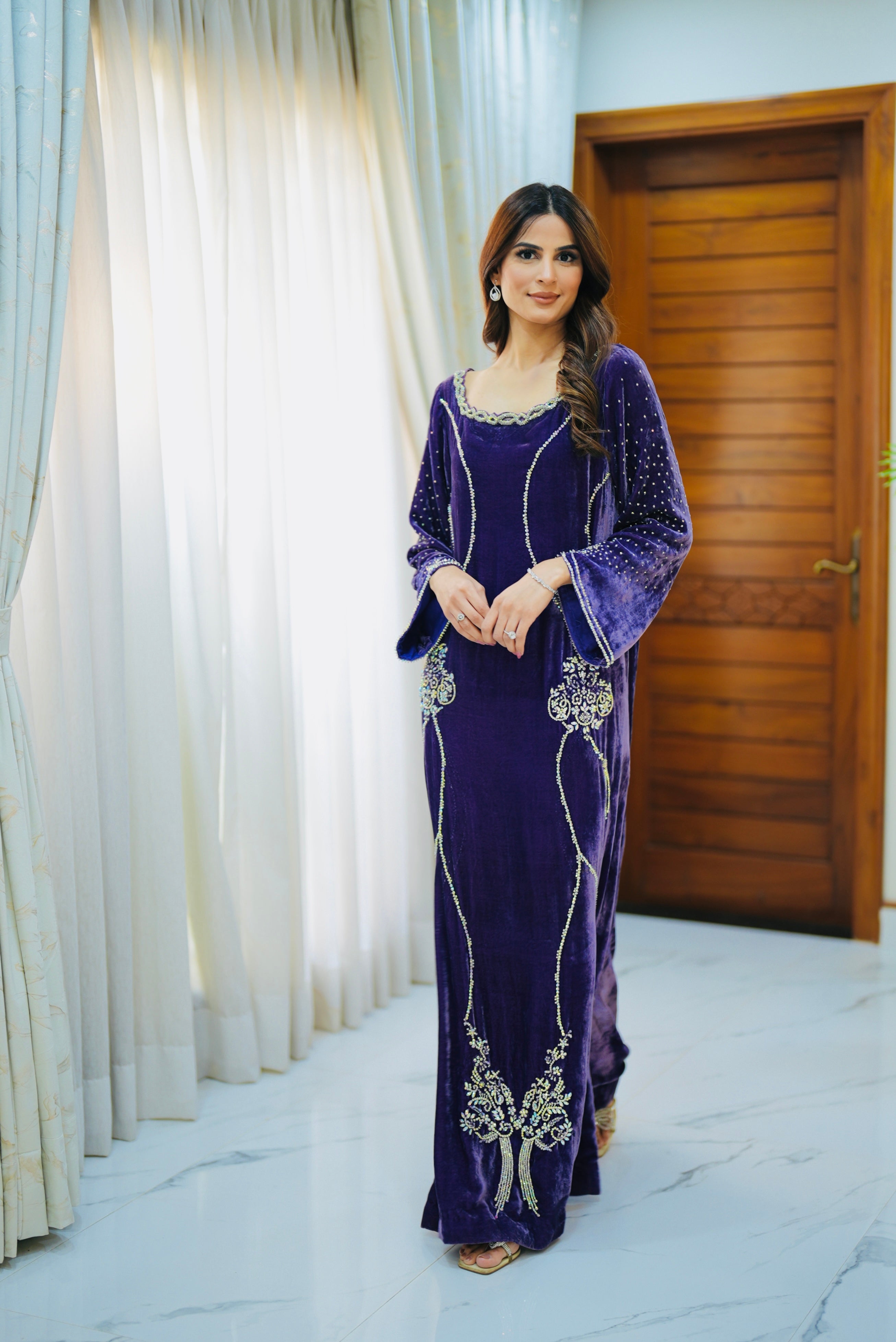 Deep Purple Kaftan
