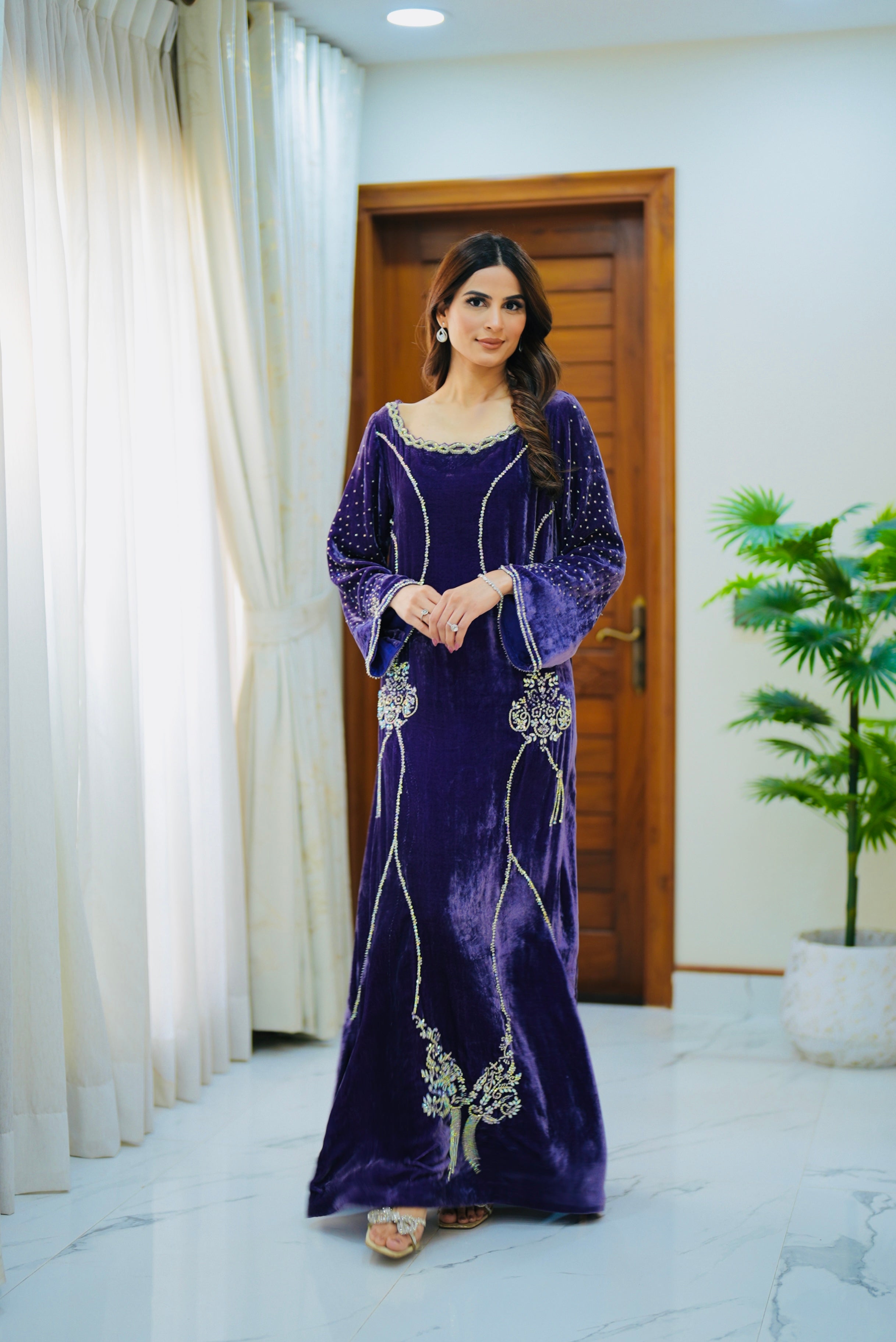Deep Purple Kaftan