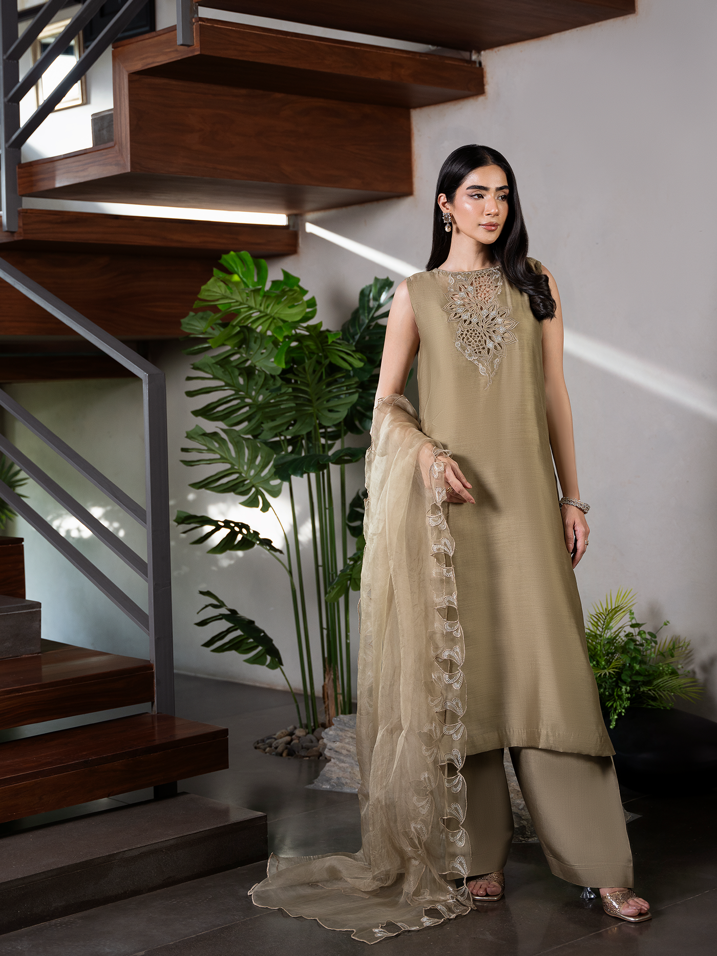 Champagne Beige Three Piece Suit