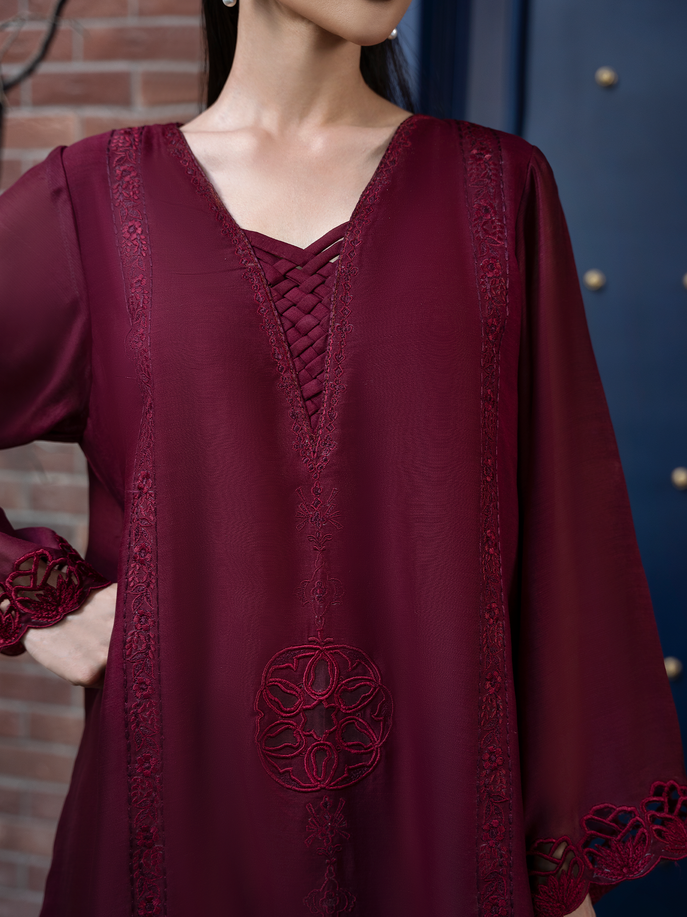 Maroon Kaftan