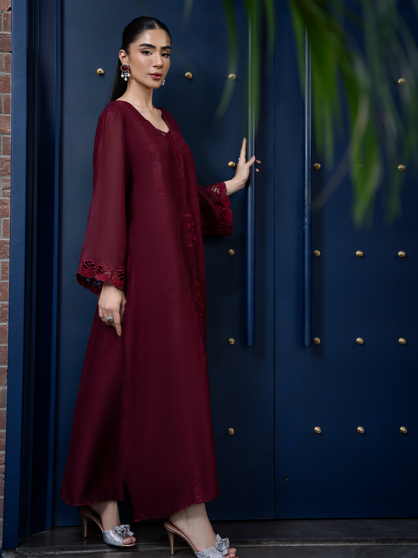 Maroon Kaftan