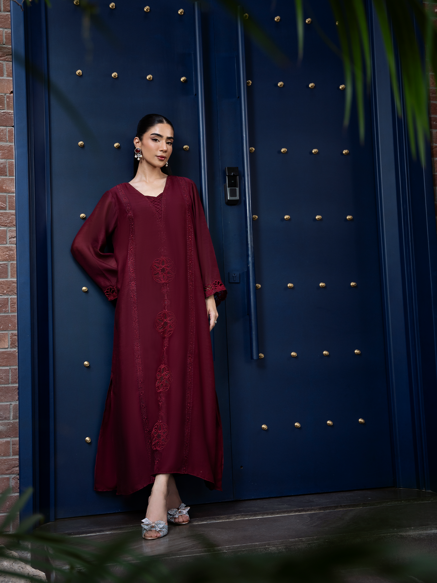 Maroon Kaftan