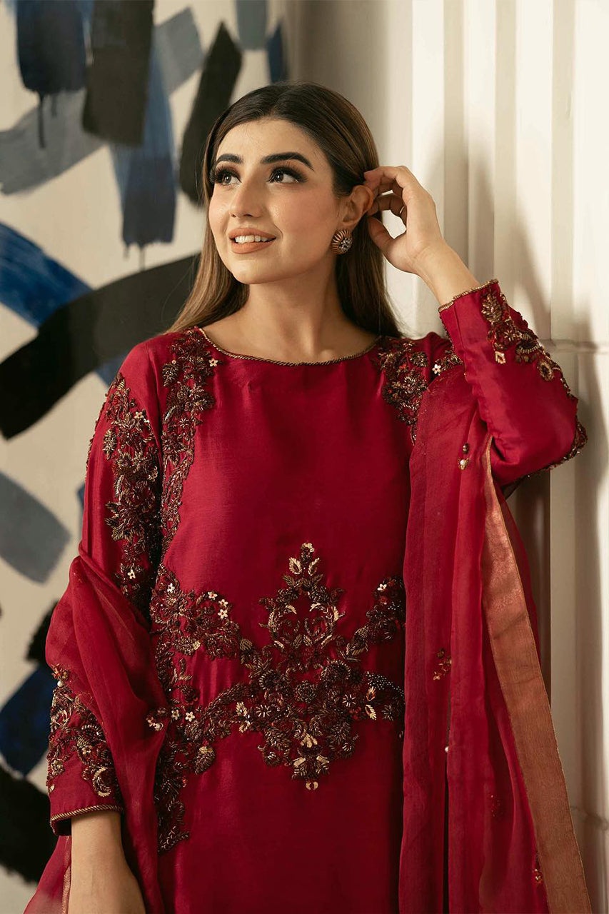 green emerald velvet dress Maroon Pret