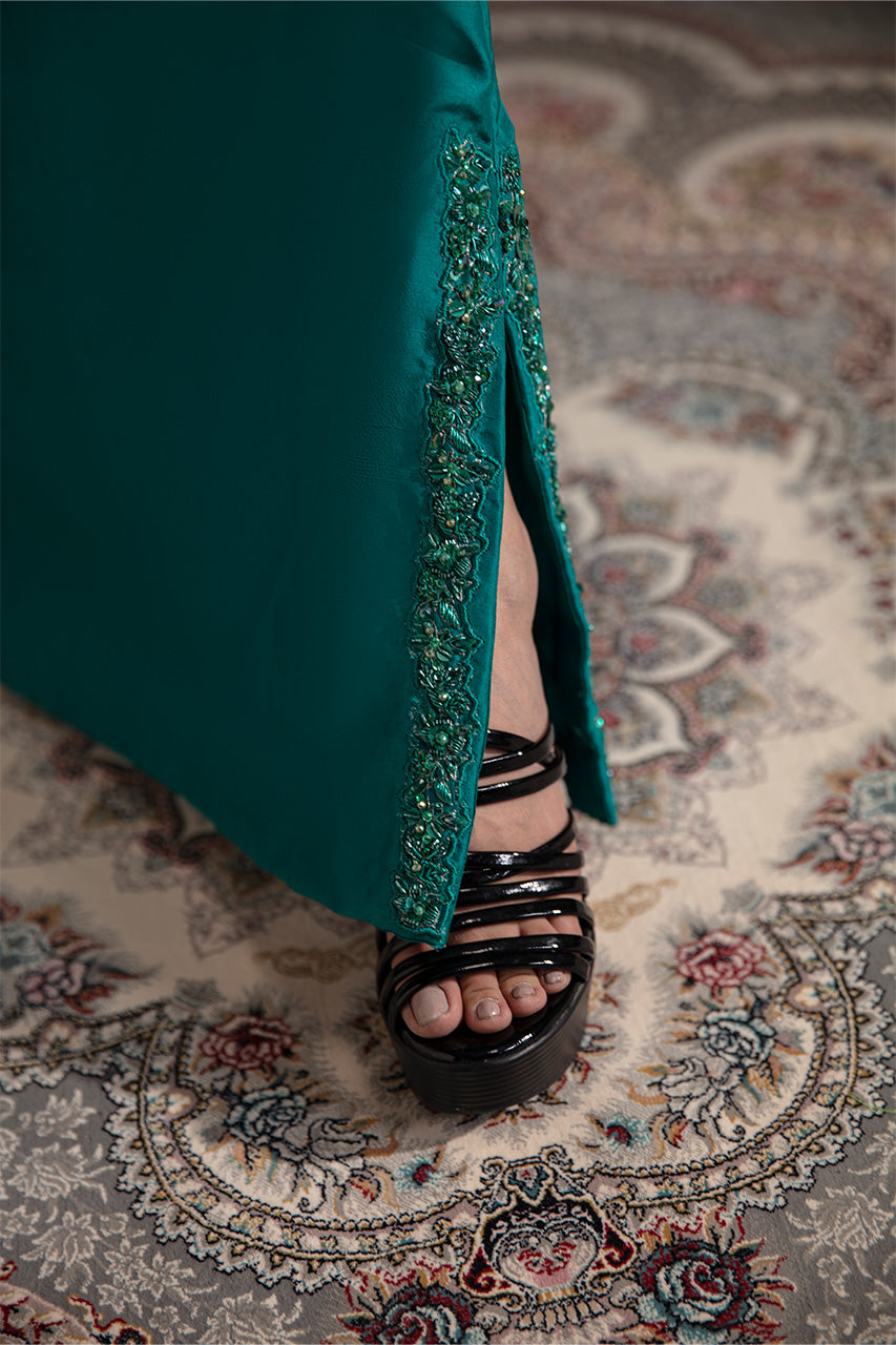 Turquoise Saree