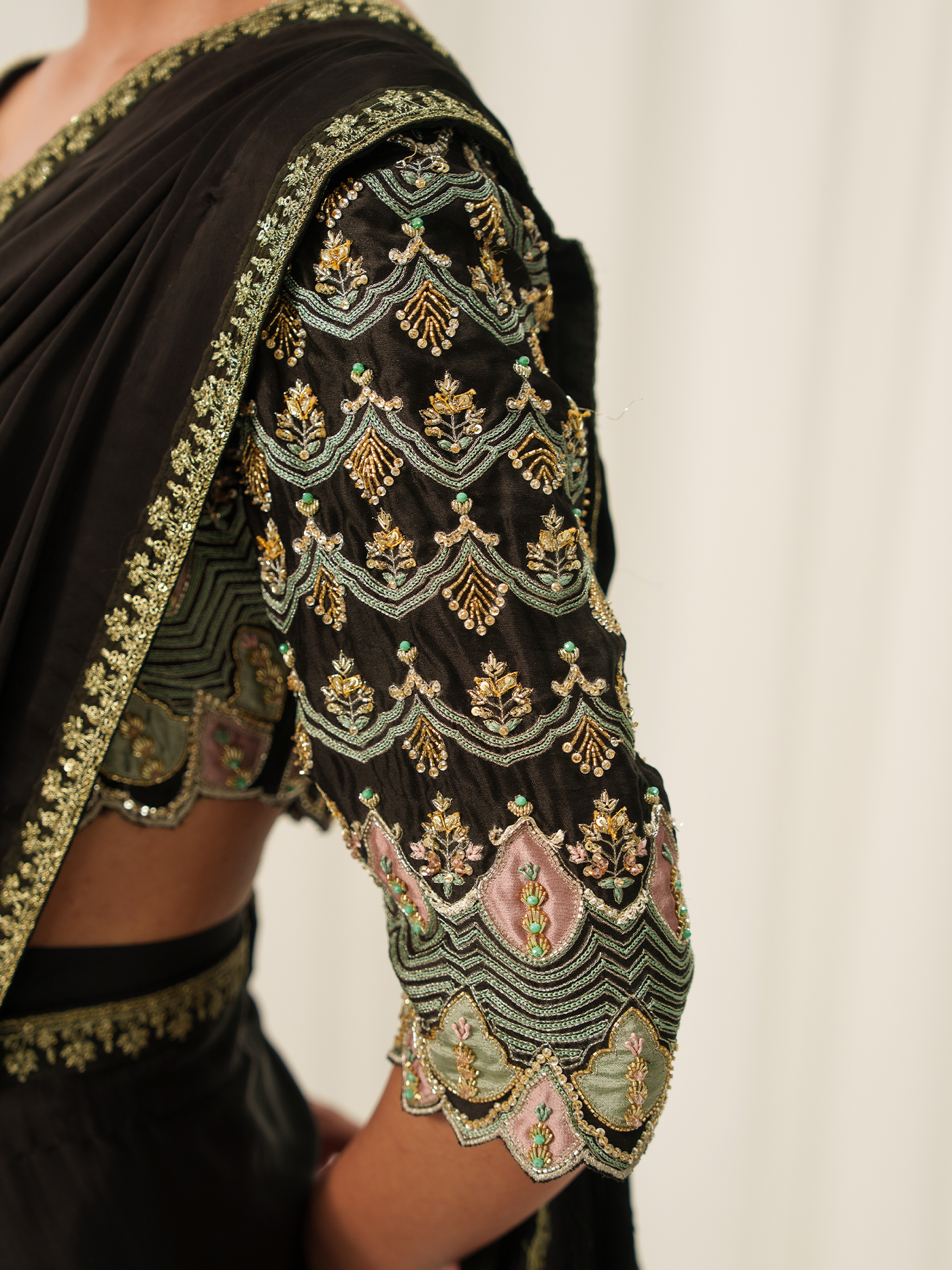 Black Silk Saree