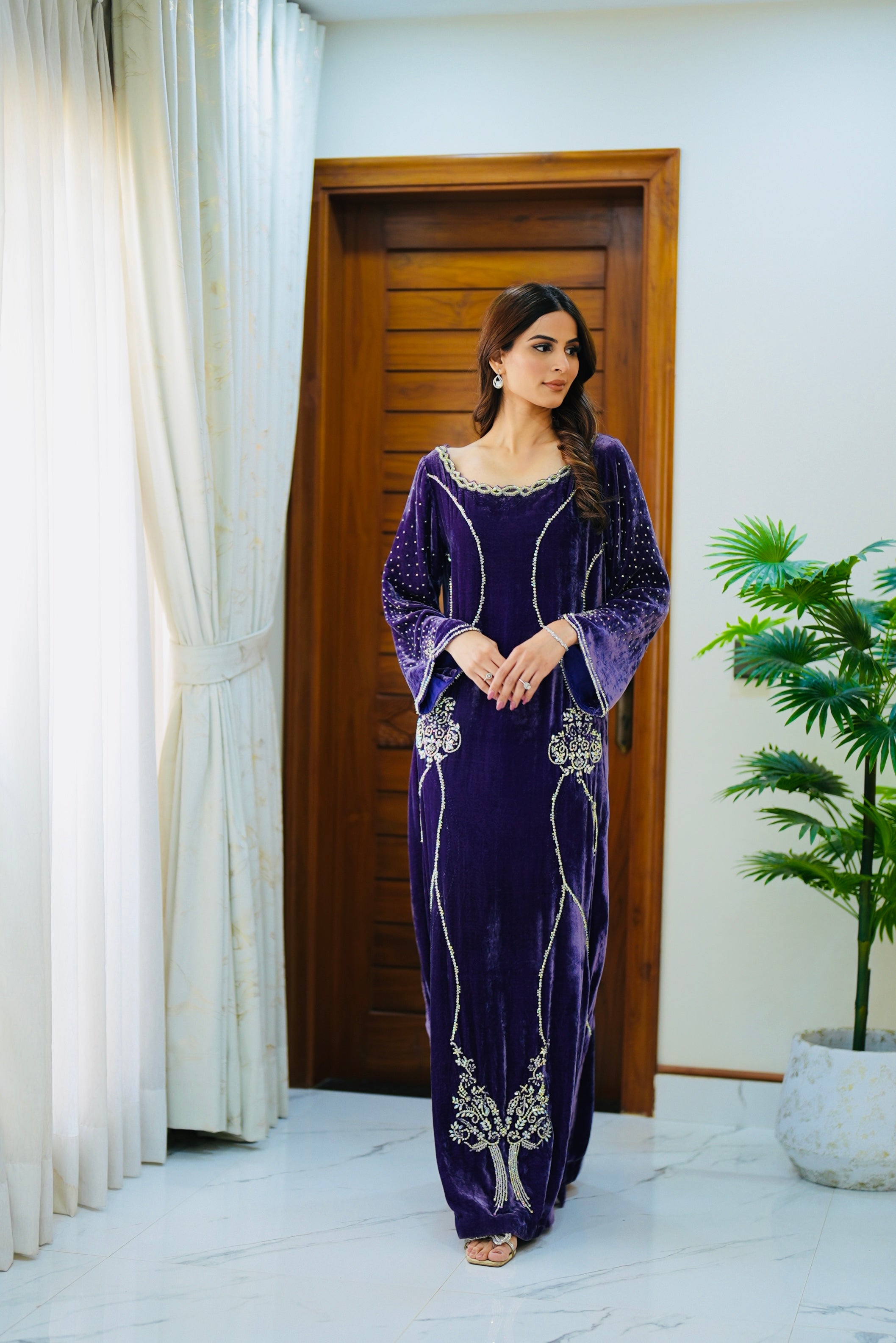 Deep Purple Kaftan