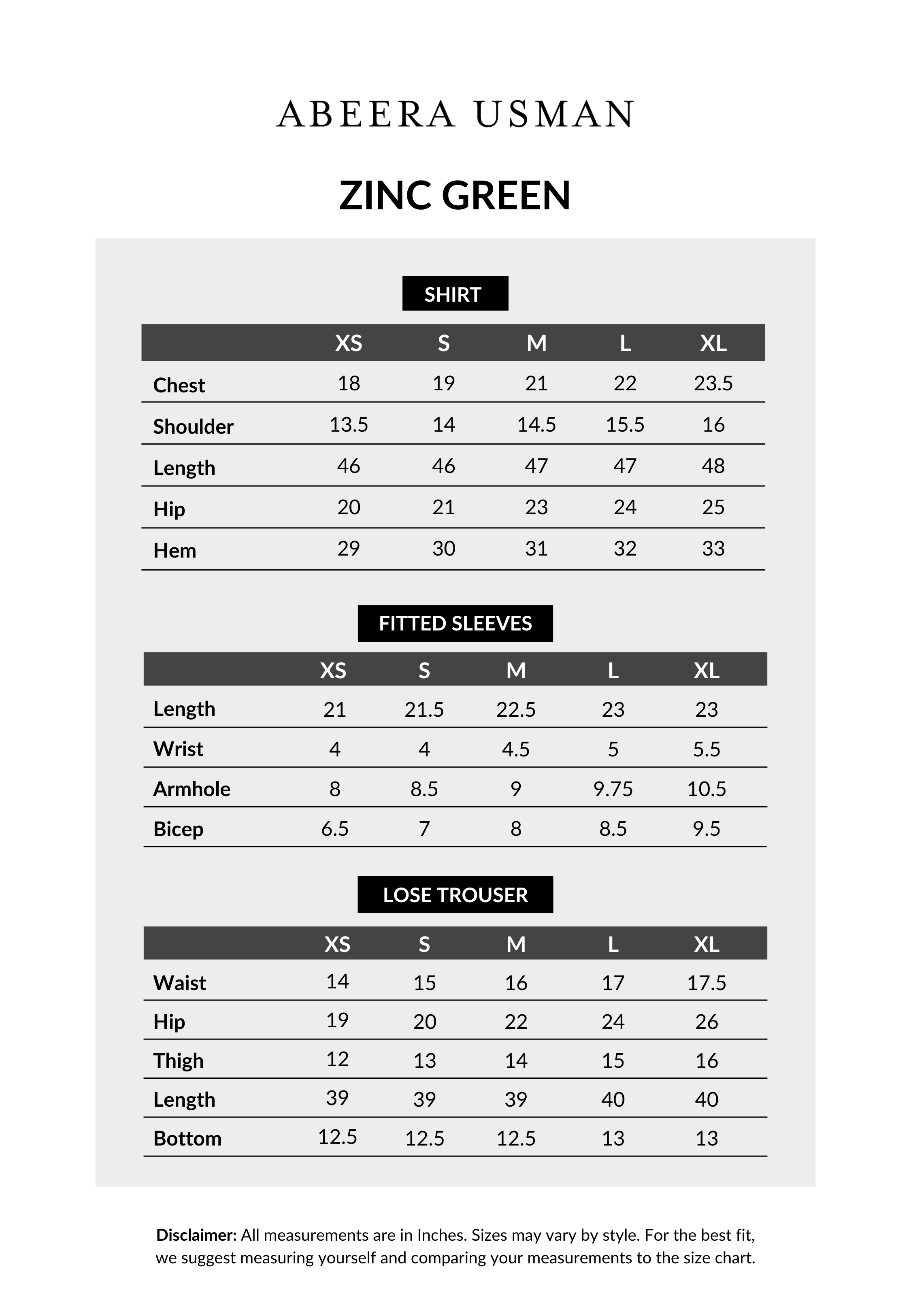 Zinc Green Hand-Embroidered Tissue Silk Three-Piece